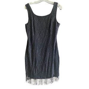 Molly Malloy VINTAGE Black Cocktail Dress. Size 14.